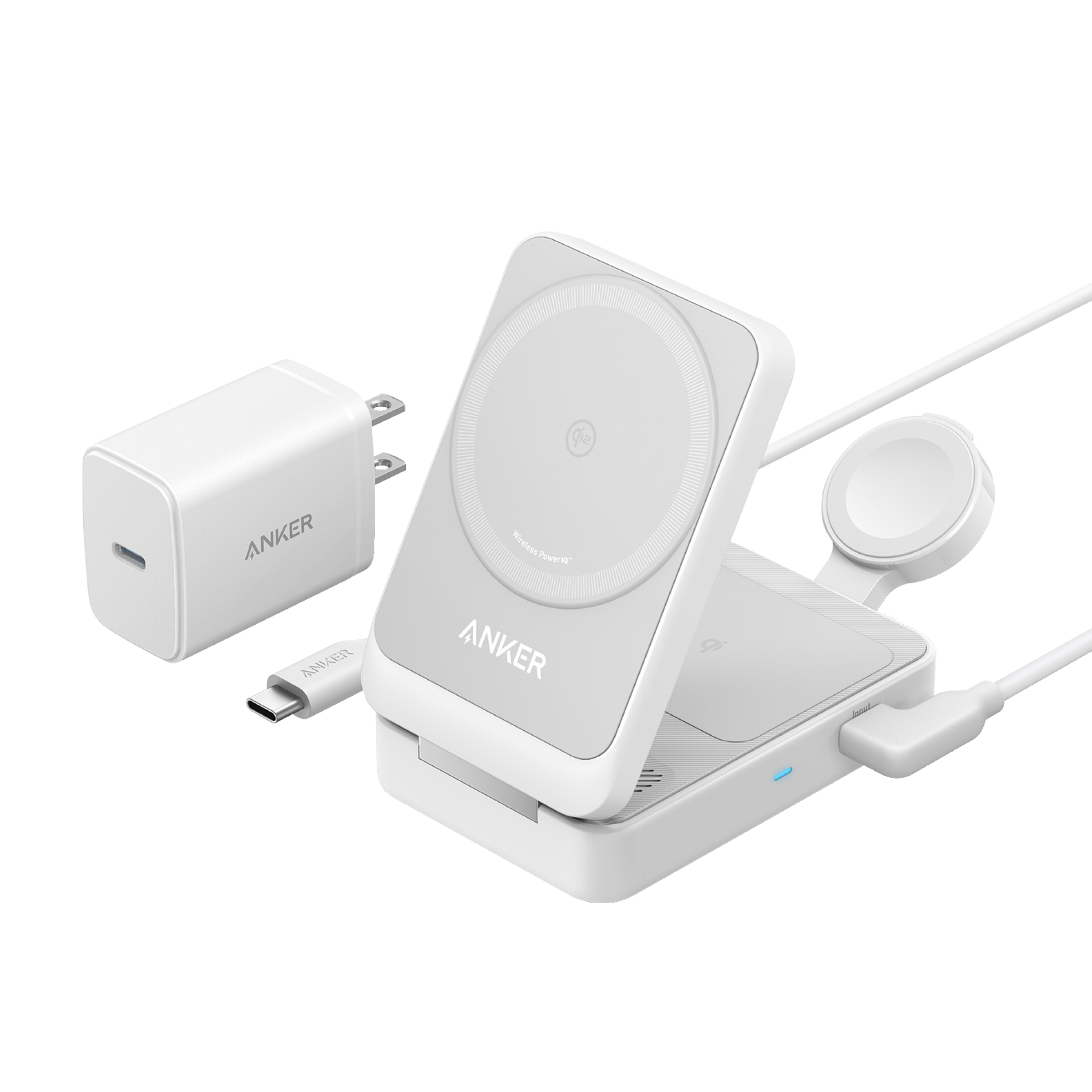 Anker MagGo Wireless Charging Station (15W, Foldable 3-in-1) Anker MagGo Wireless Charging Station (15W, Foldable 3-in-1)